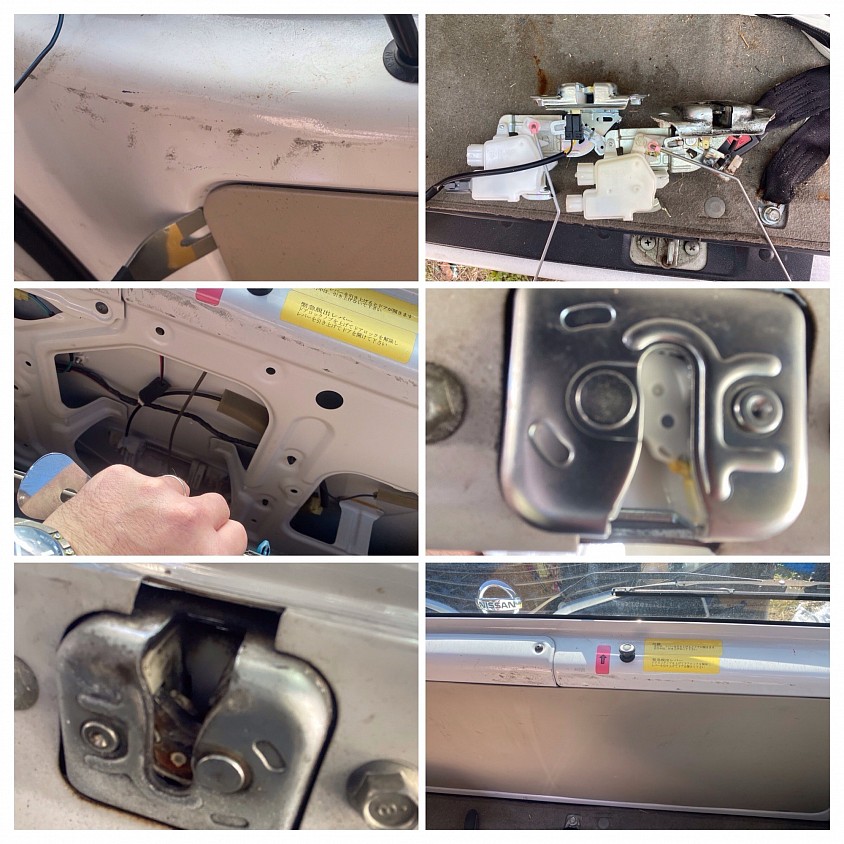 自動車修理(ハッチバックロック修理)