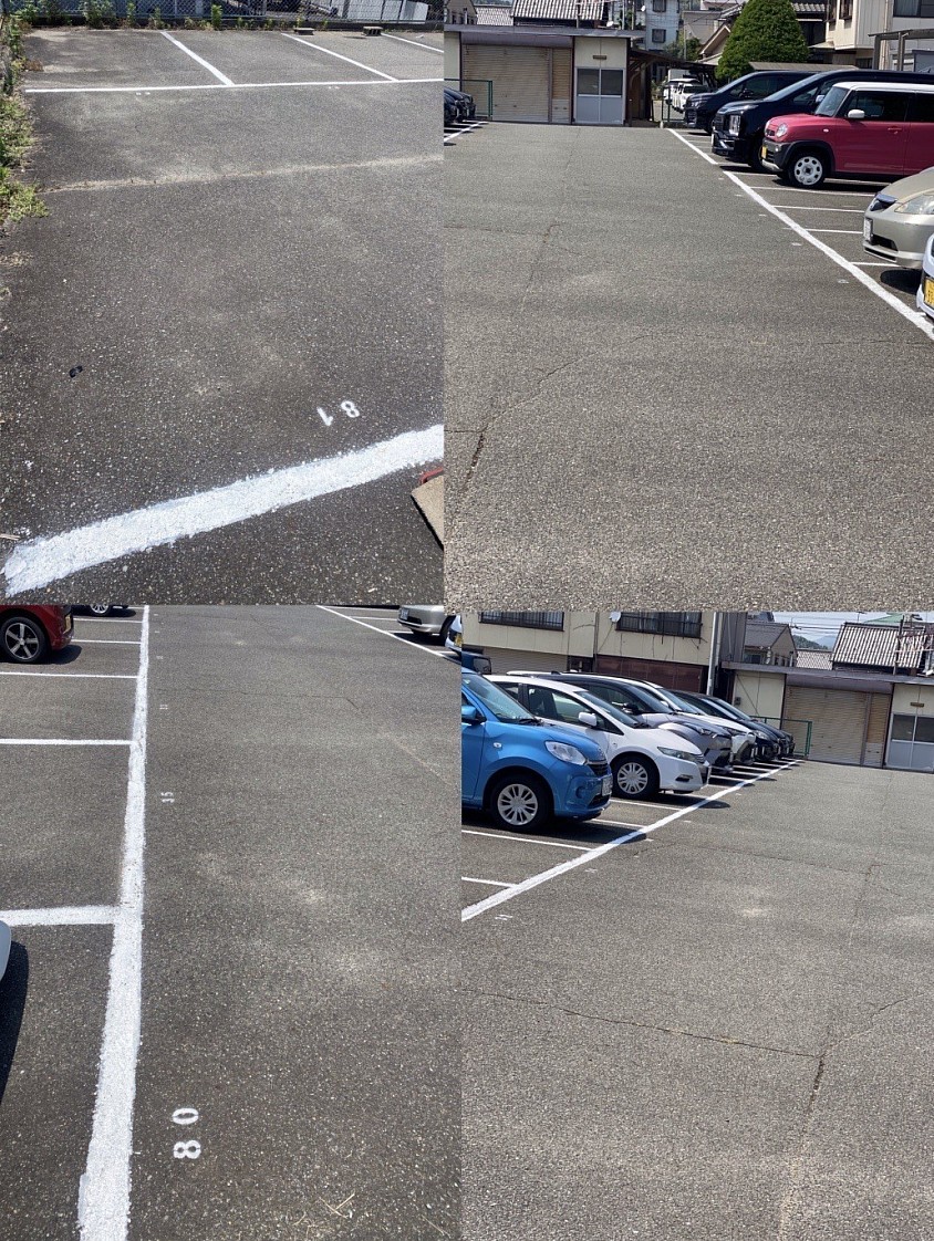 駐車場ライン修正(70台以上・大型)