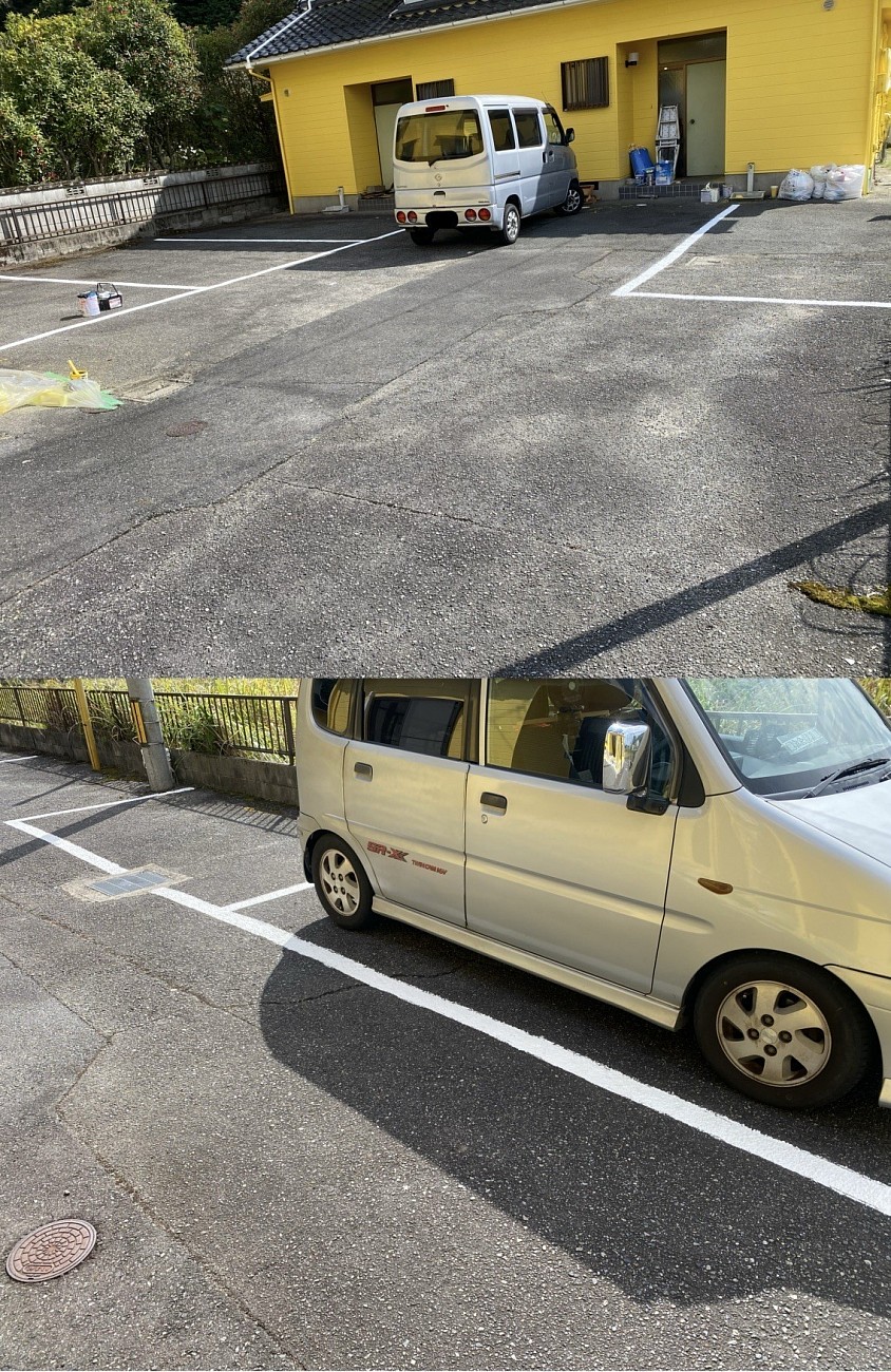 駐車場ライン引き(小型駐車場)